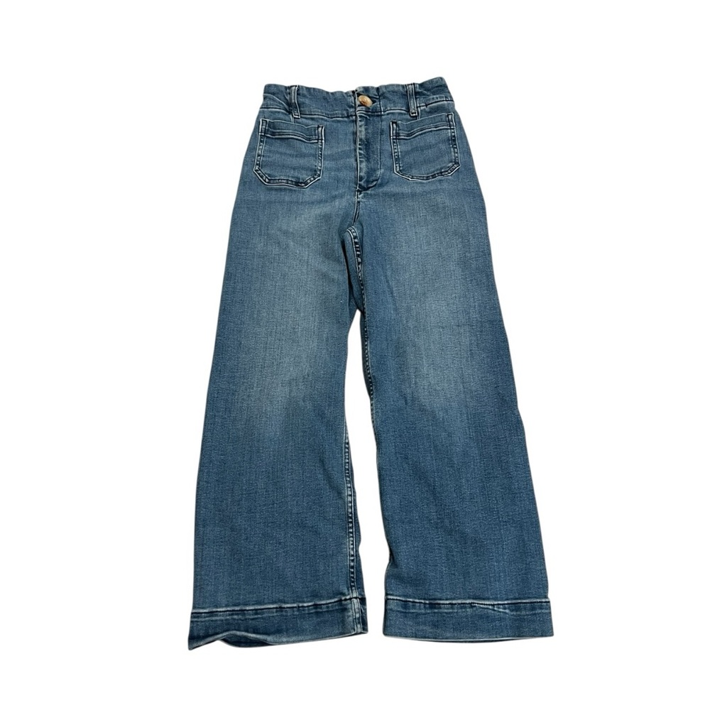 Maeve by Anthropologie Colette high-rise wide-leg crop jeans